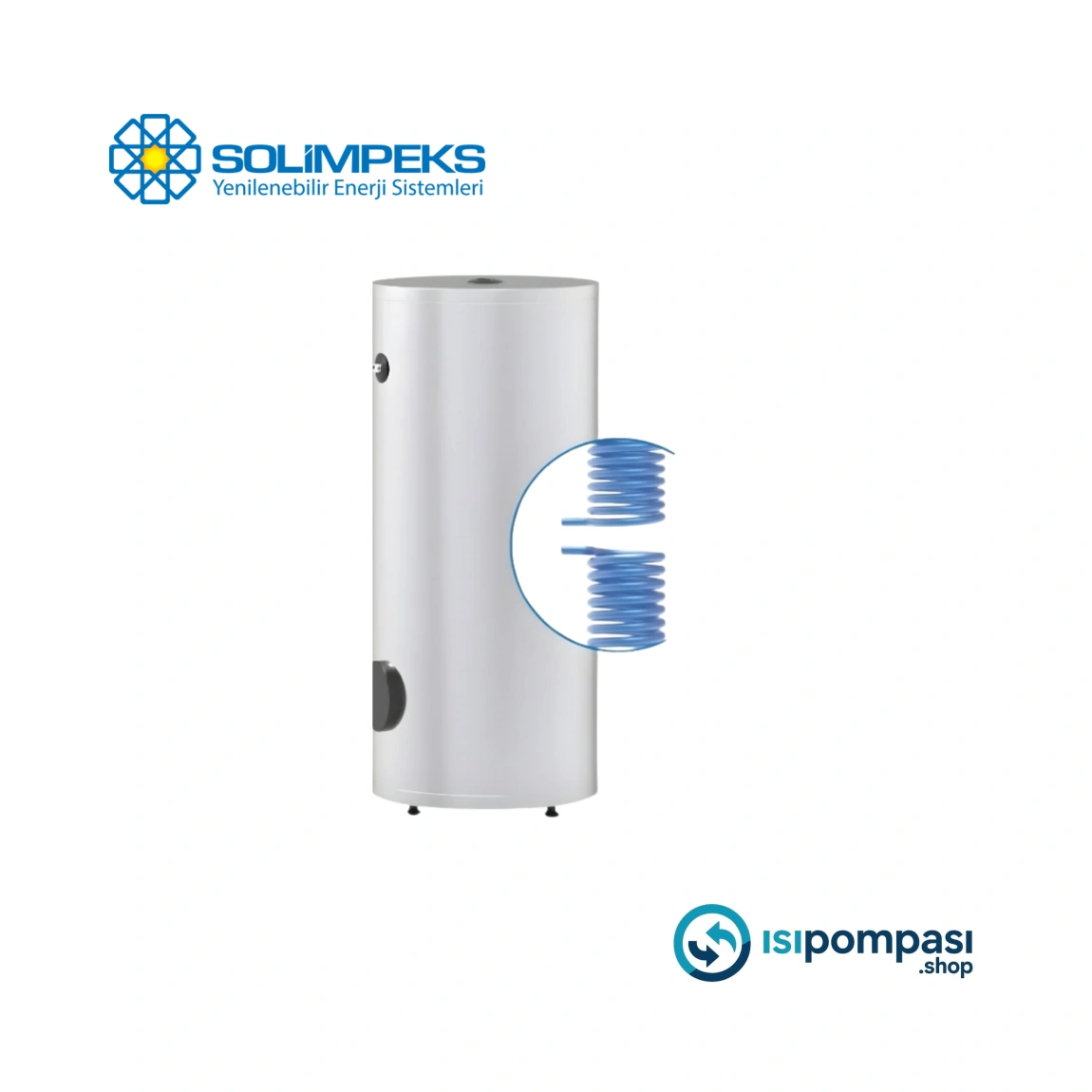 Solimpeks Emaye Çift Serpantinli Boyler