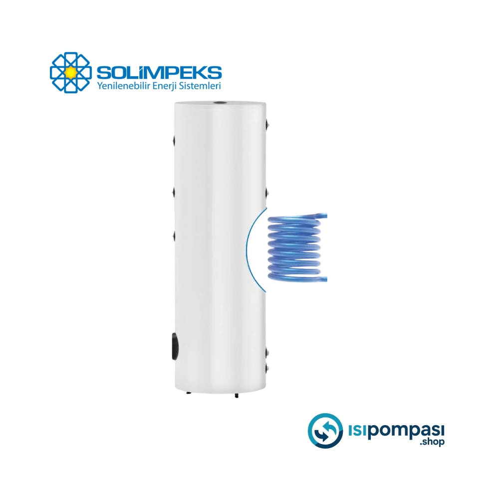 Solimpeks Emaye Tek Serpantinli Boyler 160 lt